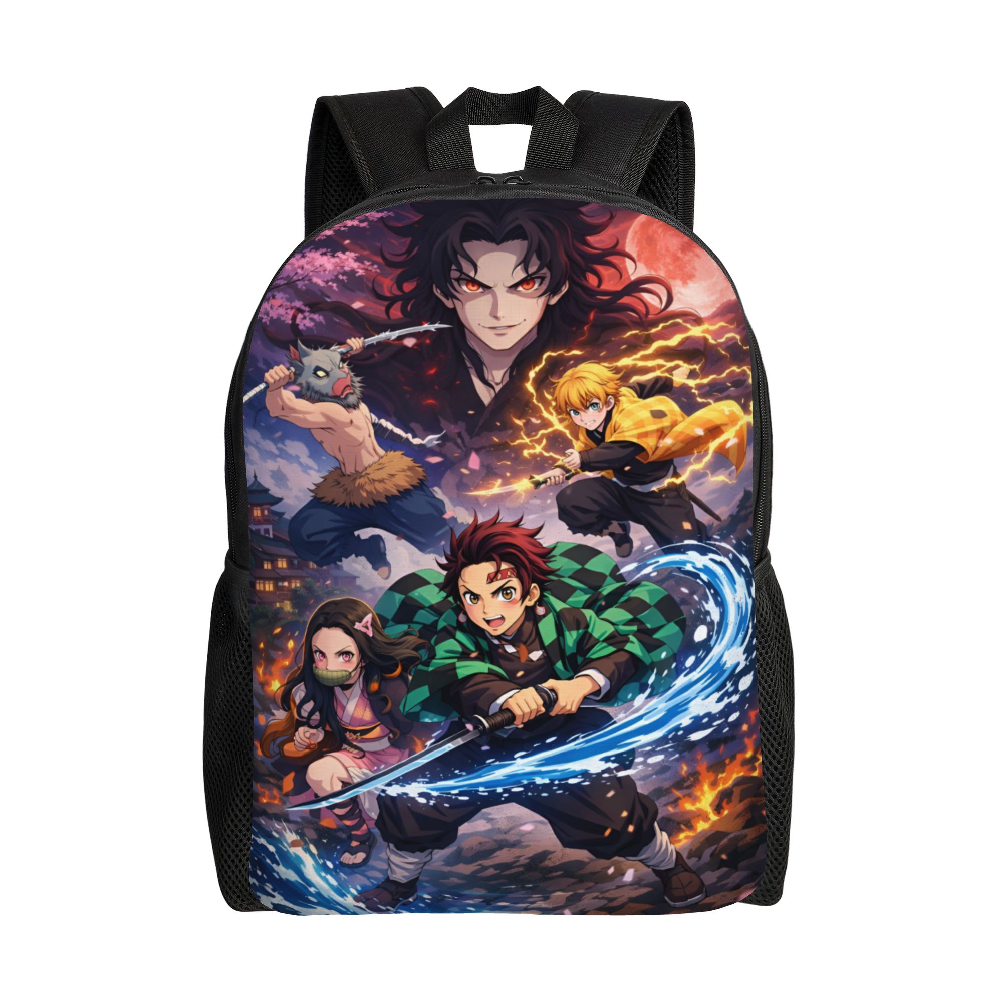 Laptop Accessories All - กระเป๋าเป้สะพายหลังเดินทาง D-Demons Slayers สำหรับผู้หญิงผู้ชาย กระเป๋าใส่หนังสือแล็ปท็อปสำหรับโรงเรียน Kimetsus