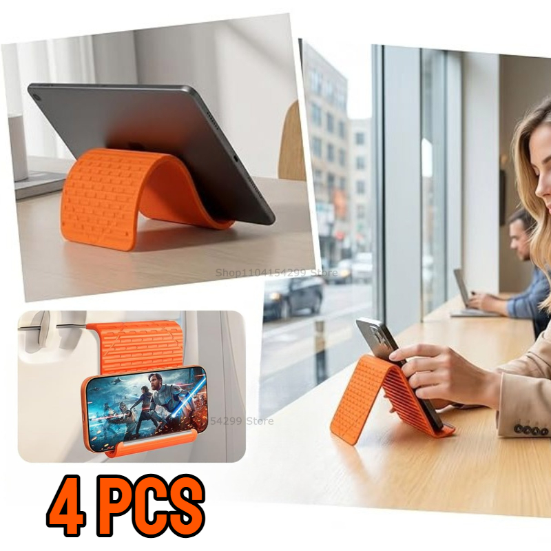 Laptop Stand Portable - ที่วางโทรศัพท์ซิลิโคนแบบพับได้แบบพกพาปรับได้หลายมุมขาตั้งตั้งโต๊ะสำหรับไอโฟน ไอแพดแล็ปท็อปแท็บเล็ตโฮมออฟฟิศ