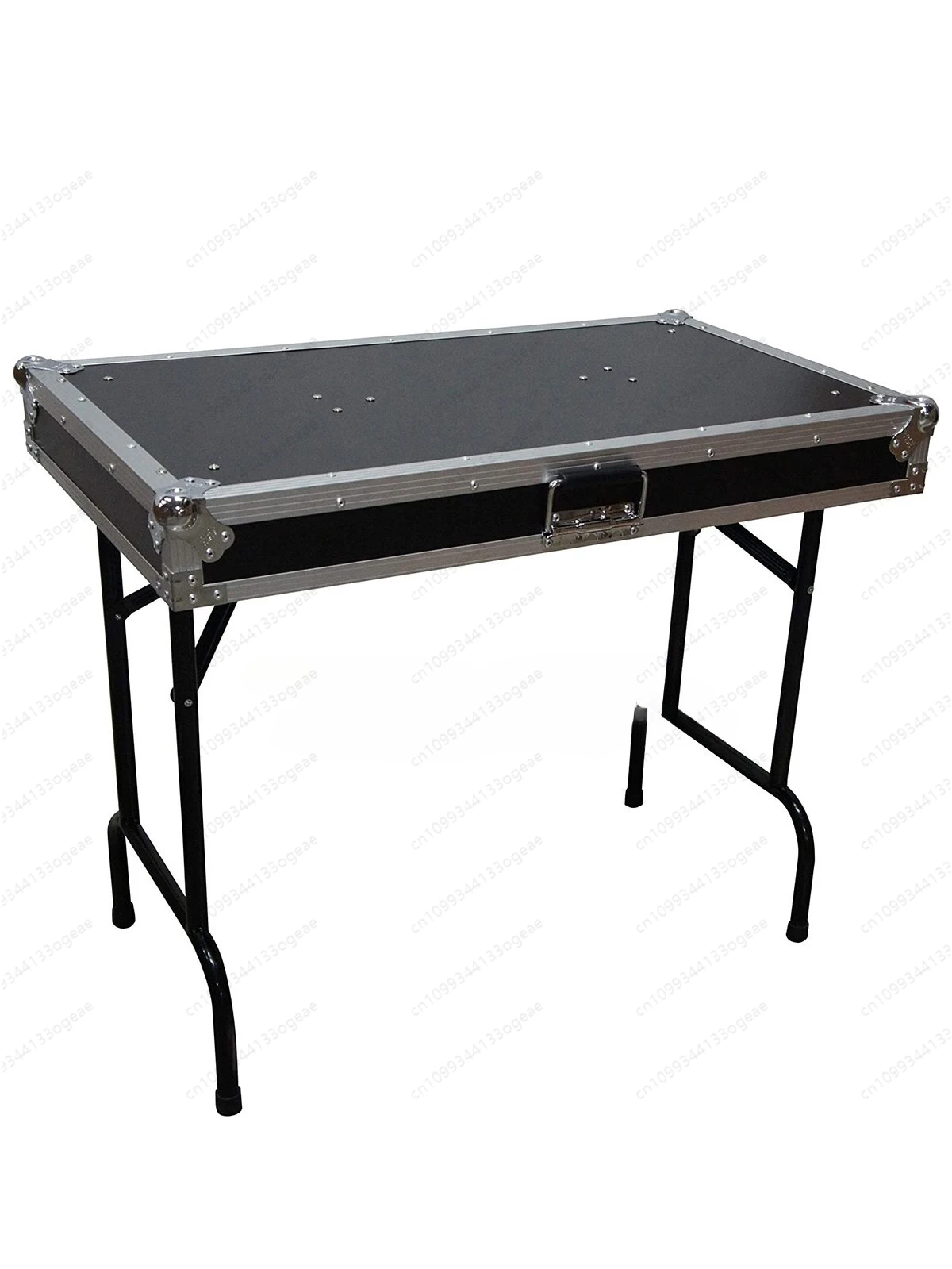 Laptop Stand Portable - ขาตั้งดีเจแบบพกพา โต๊ะมิกเซอร์ ขาตั้งคอนโทรลเลอร์แล็ปท็อป พร้อมเคสใส่เครื่องเล่นแผ่นเสียงแบบมีล้อลาก