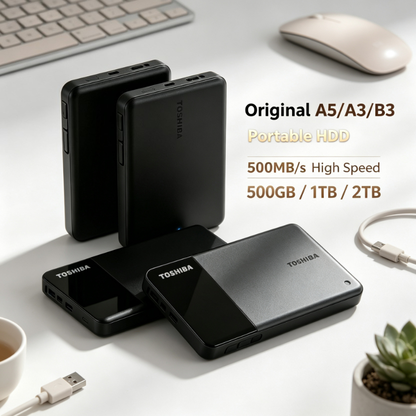 Laptop External Accessories - ฮาร์ดดิสก์ภายนอกแบบพกพา [Brand+] A5 A3 T0 สำหรับเดสก์ท็อป
