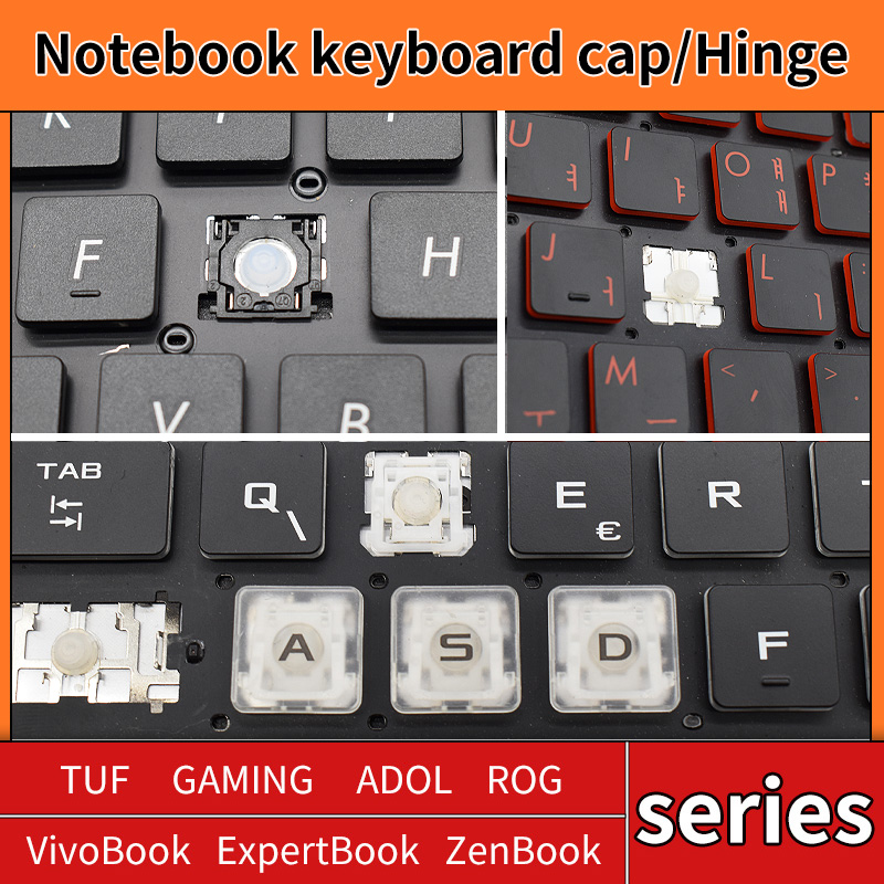 Laptop Accessories Hp - เปลี่ยน Keycap Key หมวกยางกรรไกรคลิปบานพับสําหรับ ASUS TUF