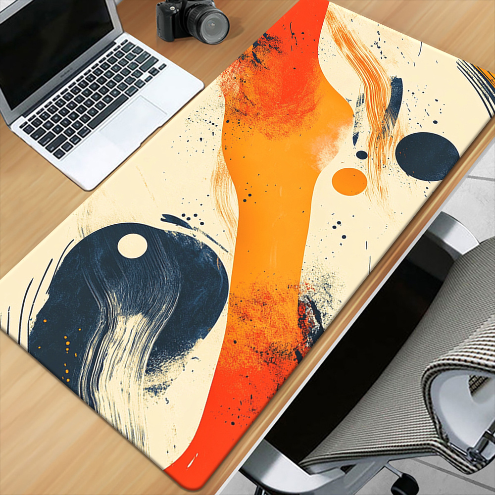 Laptop Accessories Brand - แบรนด์มินิมอลลิสต์ ไอรอน อาร์ตแผ่นรองเมาส์ยางกันลื่นแผ่นรองโต๊ะเล่นเกมสีสันสดใสคีย์บอร์ดสำนักงานพีซีแล็ปท็อปอุปกรณ์เสริม