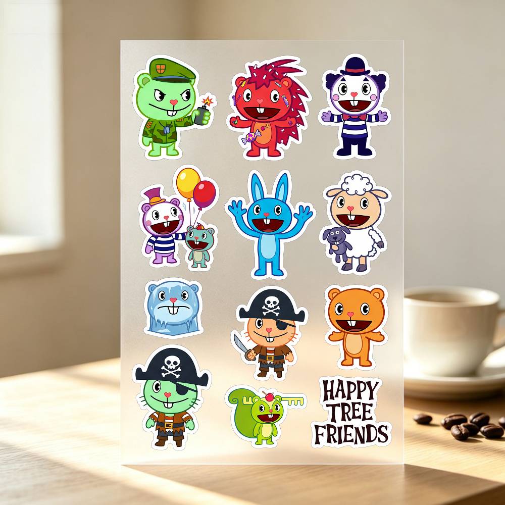 แฮปปี้ ที-ทรี ฟ-รีนด์สสติ๊กเกอ - Laptop Accessories Wallpaper บทวิจารณ์และราคา