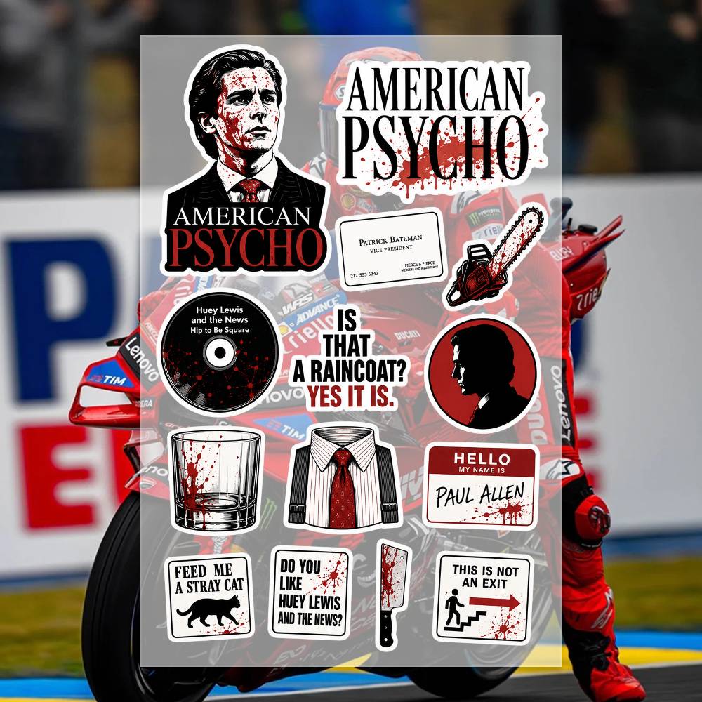 A-merican P-sycho สติกเกอร์ สต - Laptop Accessories Wallpaper บทวิจารณ์และราคา