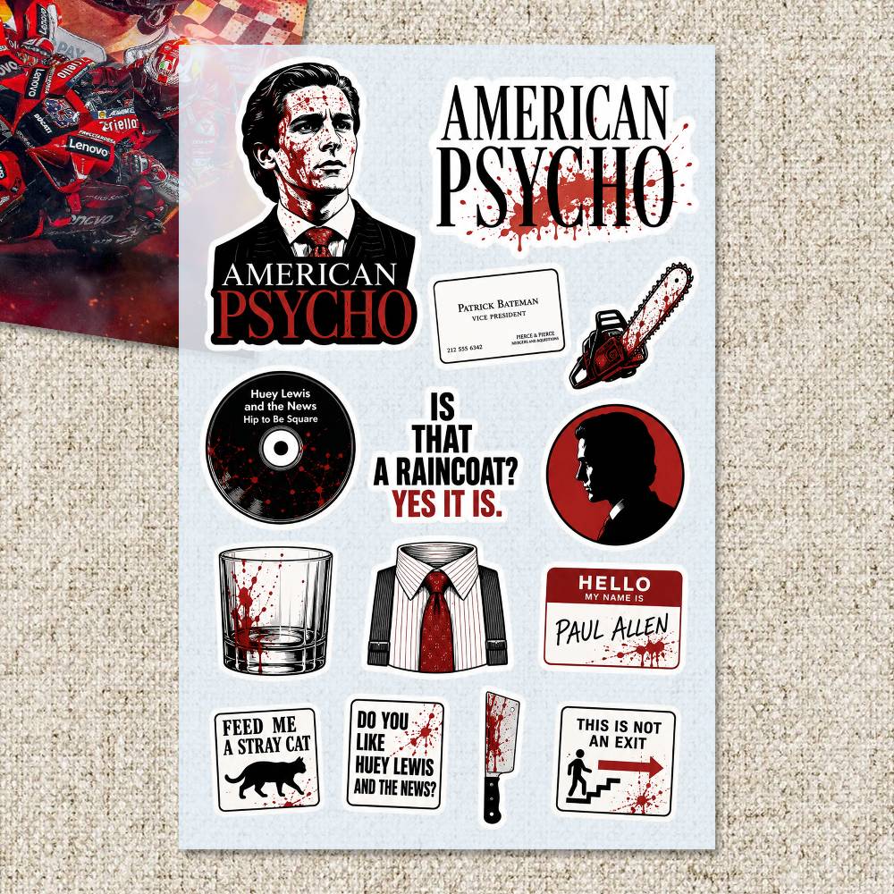 A-merican P-sycho สติกเกอร์ สต - Laptop Accessories Wallpaper บทวิจารณ์และราคา