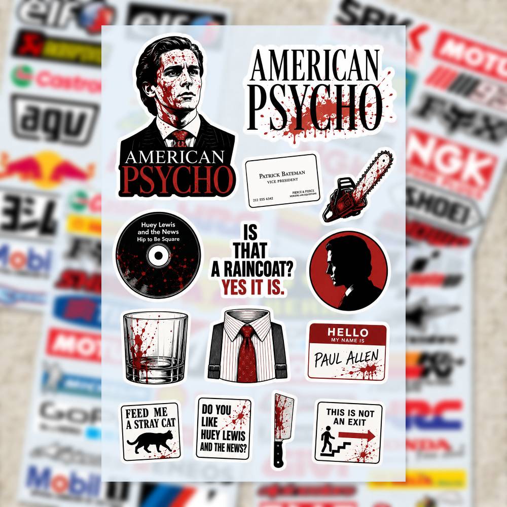 A-merican P-sycho สติกเกอร์ สต - Laptop Accessories Wallpaper บทวิจารณ์และราคา