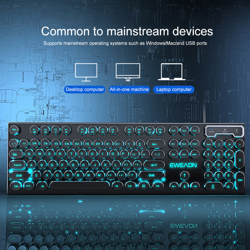 EWEADN คีย์บอร์ดเกมเครื่องพิมพ - Laptop Extra Accessories บทวิจารณ์และราคา