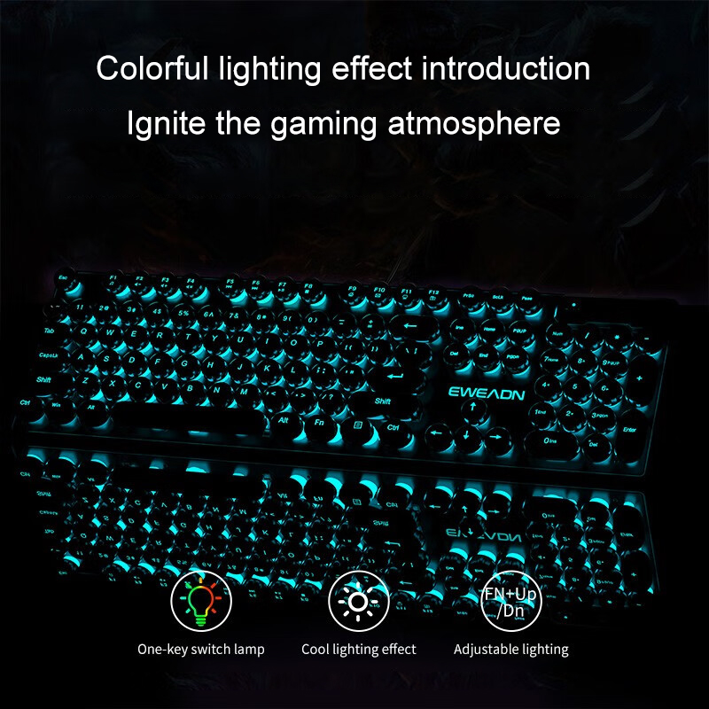 EWEADN คีย์บอร์ดเกมเครื่องพิมพ - Laptop Extra Accessories บทวิจารณ์และราคา