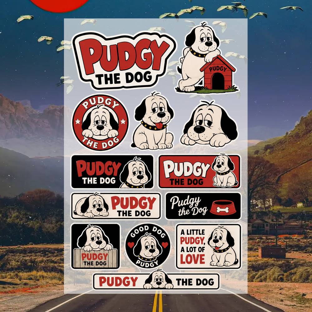สติ๊กเกอร์ P-udgy the D-og สติ - Laptop Accessories Wallpaper บทวิจารณ์และราคา