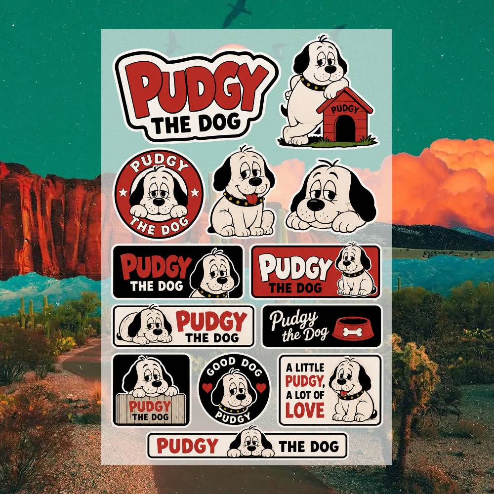 สติ๊กเกอร์ P-udgy the D-og สติ - Laptop Accessories Wallpaper บทวิจารณ์และราคา