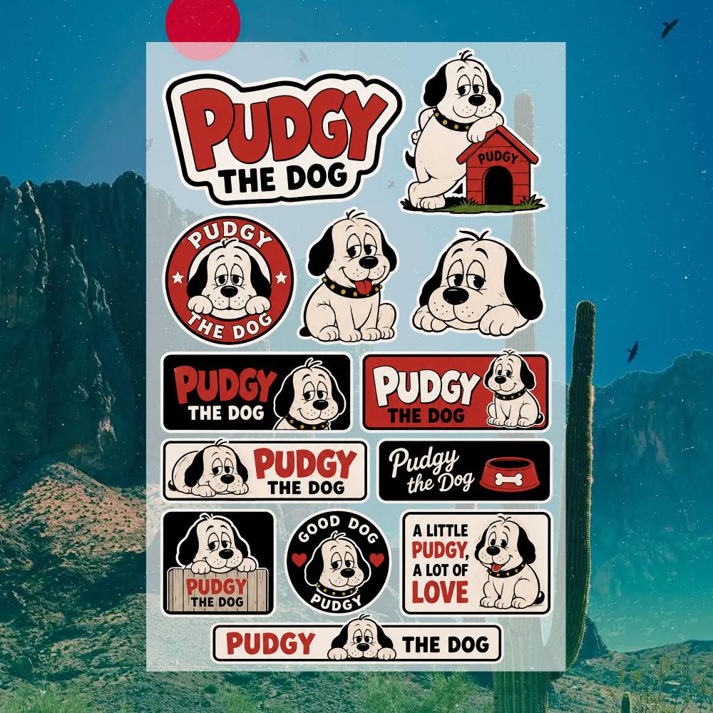 สติ๊กเกอร์ P-udgy the D-og สติ - Laptop Accessories Wallpaper บทวิจารณ์และราคา