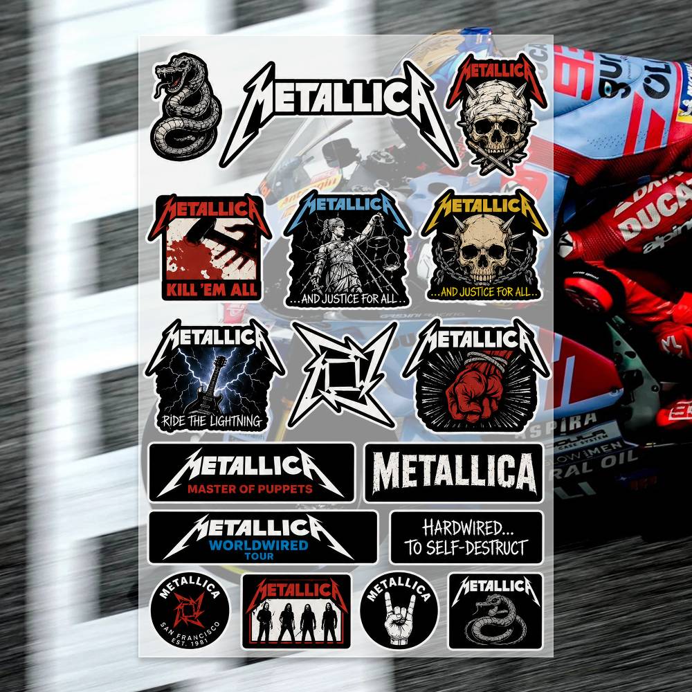 M-Metallica สติกเกอร์มอเตอร์ไซ - Laptop Accessories Wallpaper บทวิจารณ์และราคา