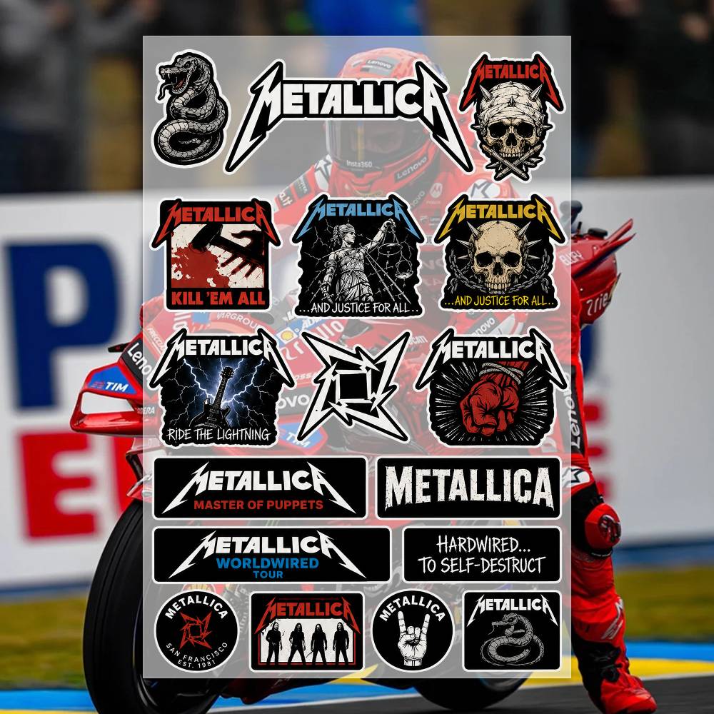 M-Metallica สติกเกอร์มอเตอร์ไซ - Laptop Accessories Wallpaper บทวิจารณ์และราคา