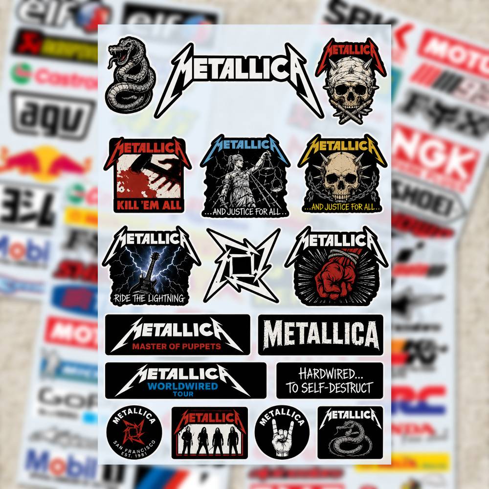 M-Metallica สติกเกอร์มอเตอร์ไซ - Laptop Accessories Wallpaper บทวิจารณ์และราคา