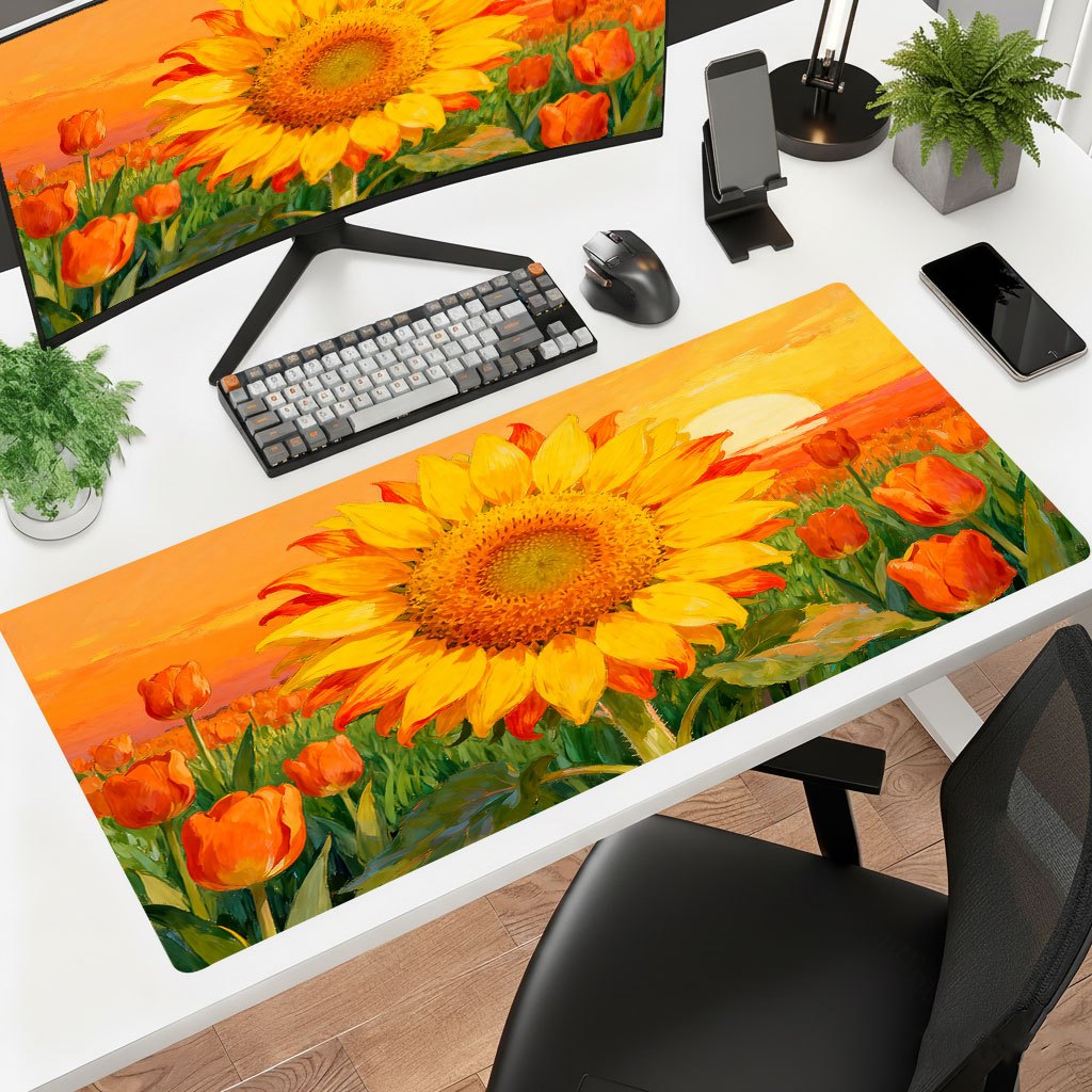 แผ่นรองเมาส์ลายดอกทานตะวันสีเห - Laptop Accessories Brand บทวิจารณ์และราคา