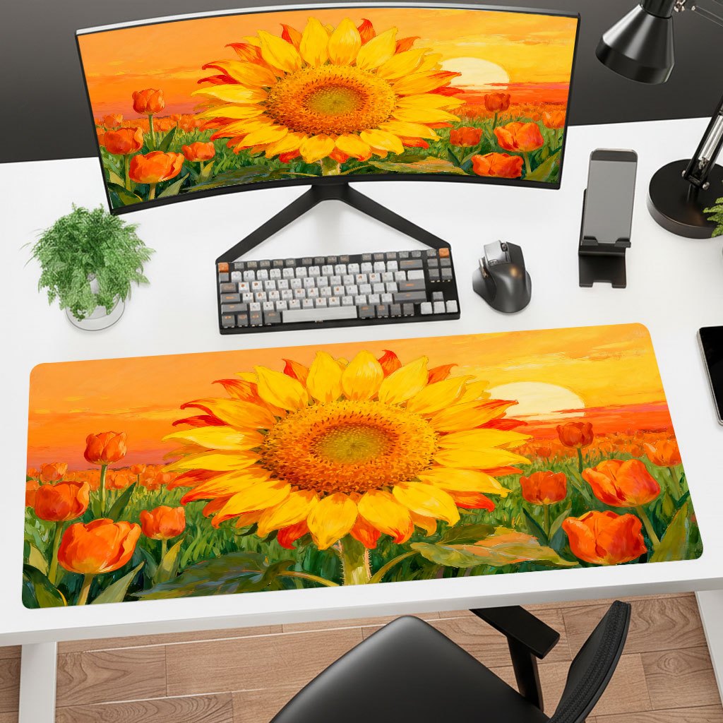 แผ่นรองเมาส์ลายดอกทานตะวันสีเห - Laptop Accessories Brand บทวิจารณ์และราคา