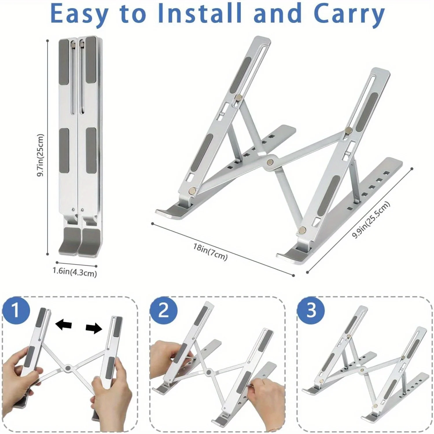 ขาตั้งแล็ปท็อปอะลูมิเนียมแบบปร - Laptop Stand Portable บทวิจารณ์และราคา