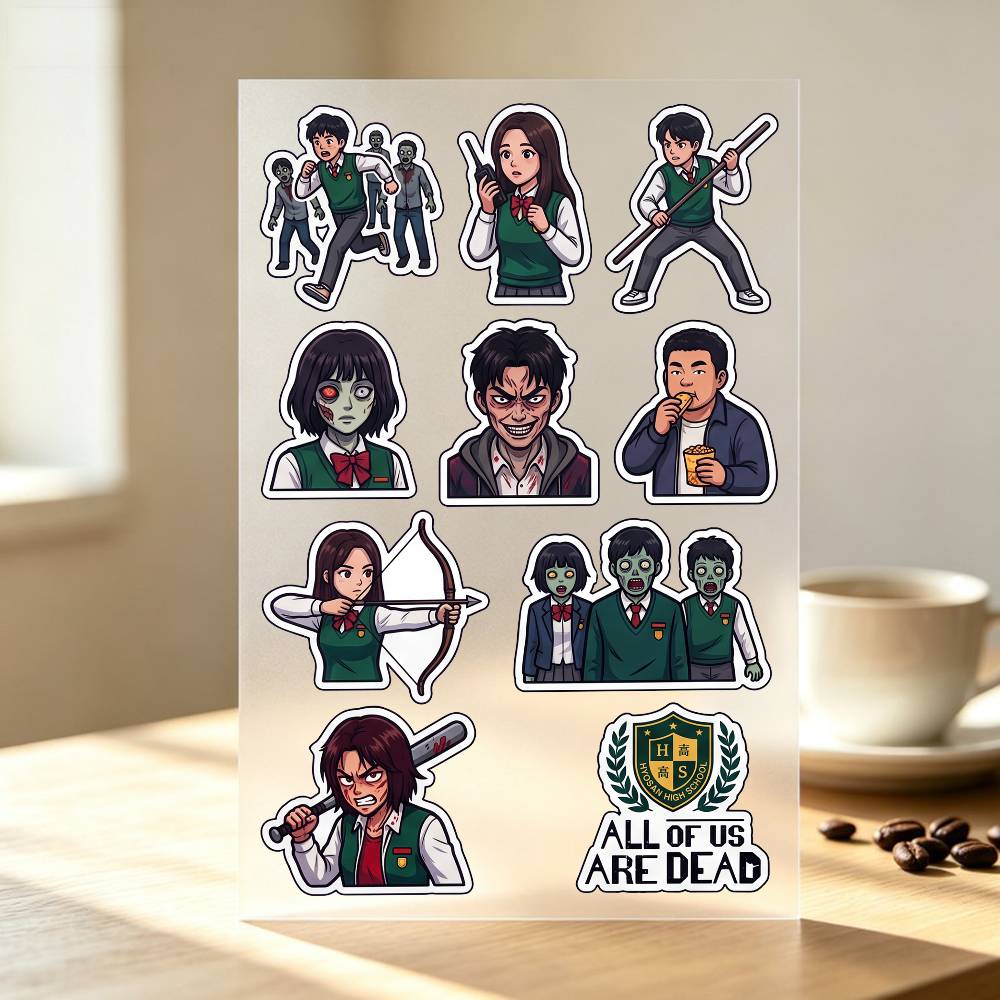 สติกเกอร์ All Of Us Are D-Dead - Laptop Accessories Wallpaper บทวิจารณ์และราคา