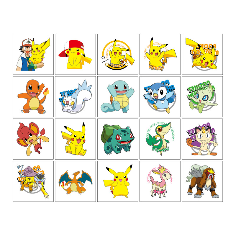 5*5 ซม.20pcs Pokemon Pikachu T - Laptop Accessories All บทวิจารณ์และราคา