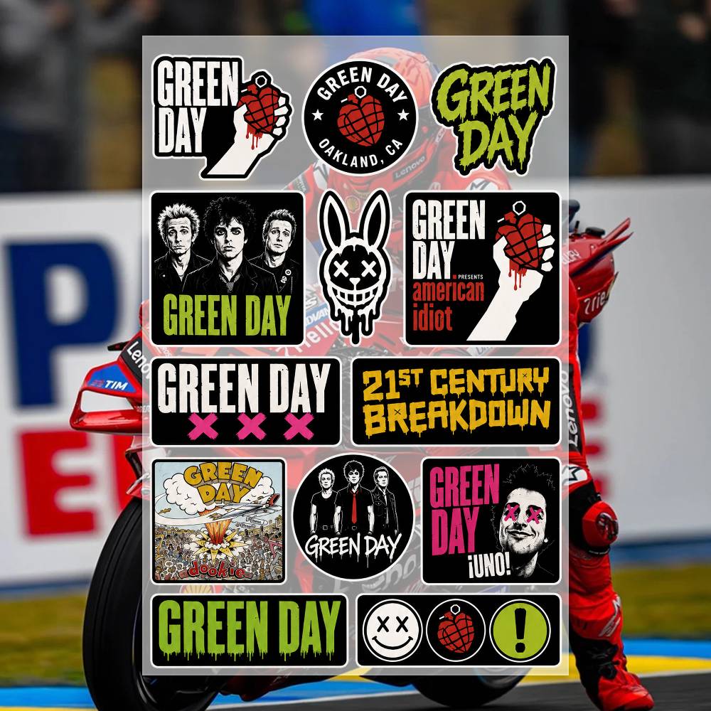 G-Green Day สติ๊กเกอร์มอเตอร์ไ - Laptop Accessories Wallpaper บทวิจารณ์และราคา