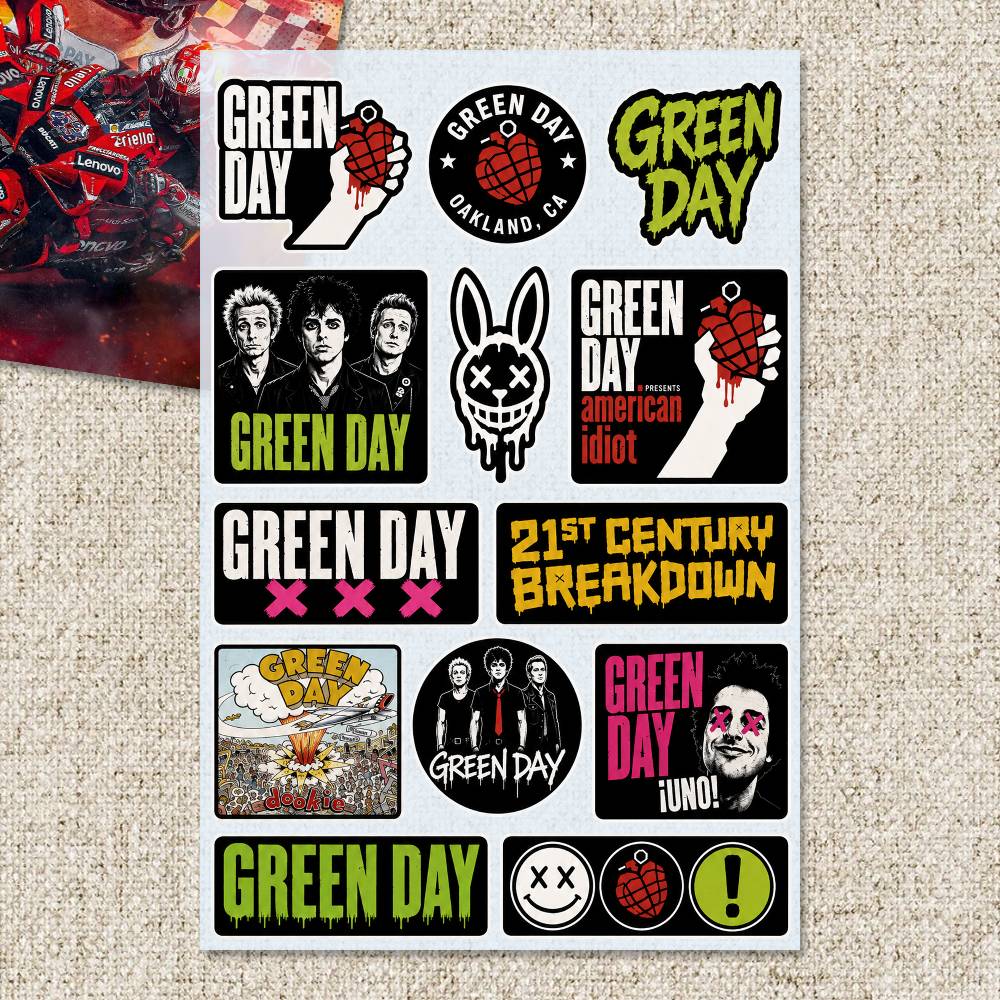 G-Green Day สติ๊กเกอร์มอเตอร์ไ - Laptop Accessories Wallpaper บทวิจารณ์และราคา