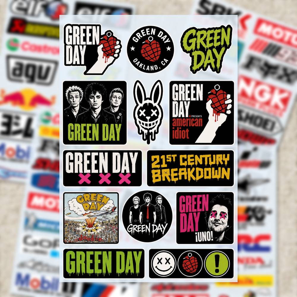 G-Green Day สติ๊กเกอร์มอเตอร์ไ - Laptop Accessories Wallpaper บทวิจารณ์และราคา
