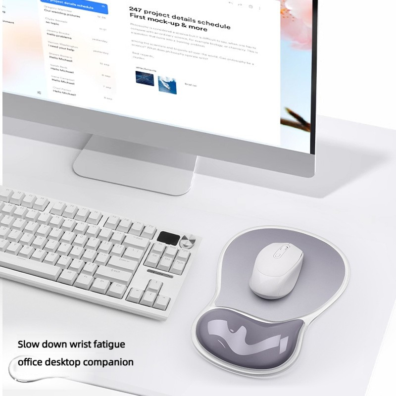 แผ่นรองเมาส์สีไล่ระดับสี แผ่นร - Wrist Rest Gel บทวิจารณ์และราคา