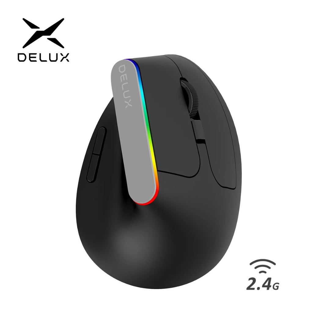 Delux M618C ไร้สายเงียบ Ergono - Laptop External Accessories บทวิจารณ์และราคา