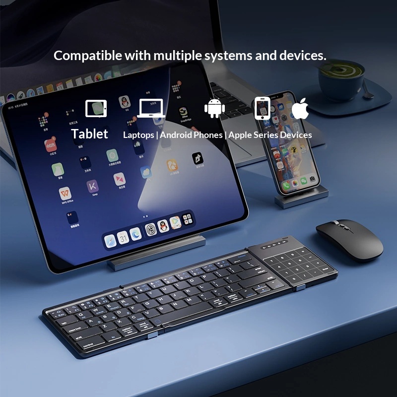 เม็งซู่ ไตร โฟลด์คีย์บอร์ดไร้ส - Laptop External Accessories บทวิจารณ์และราคา