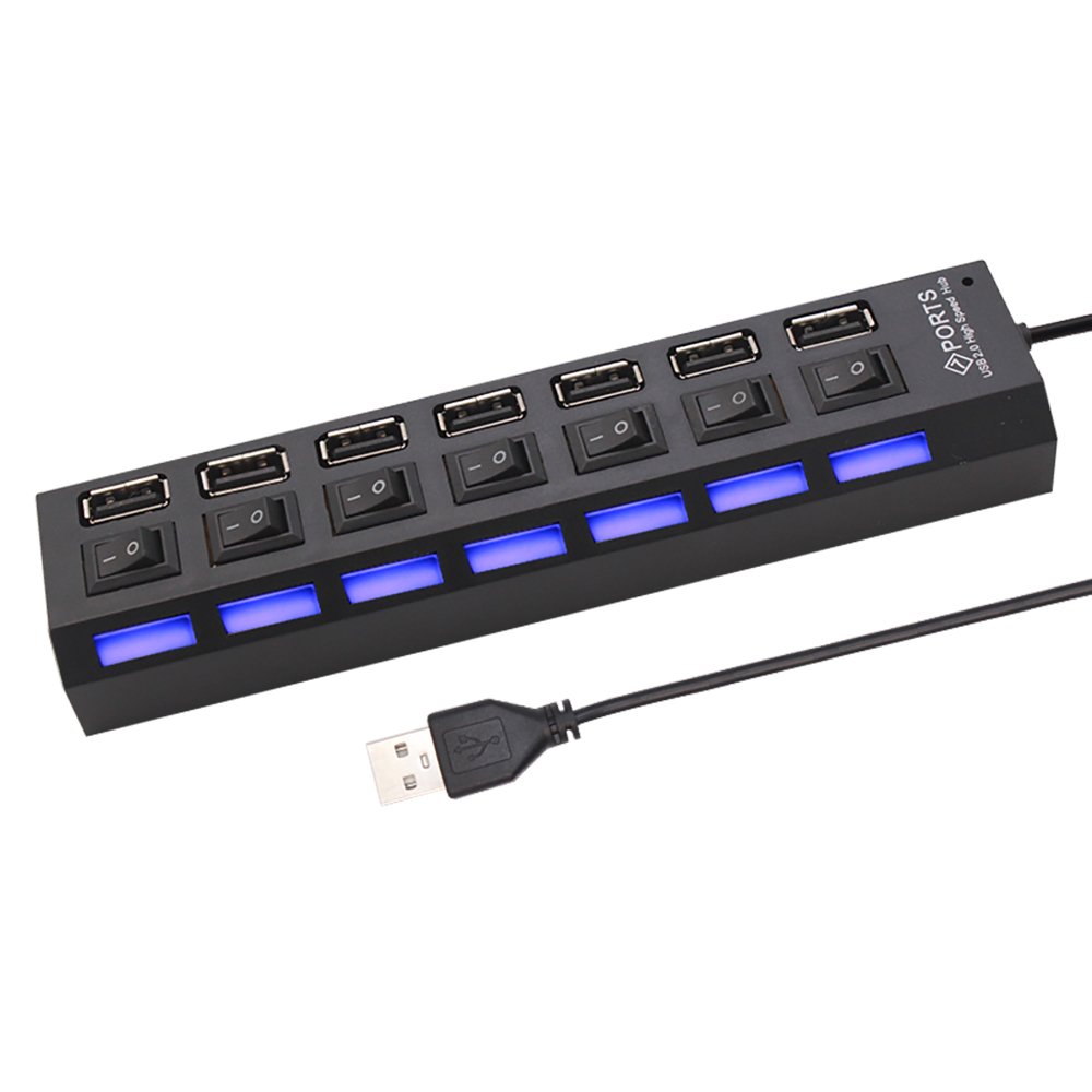 7 พอร์ตยูเอสบี 2.0 ฮับสปลิตเตอ - Laptop Accessories All บทวิจารณ์และราคา