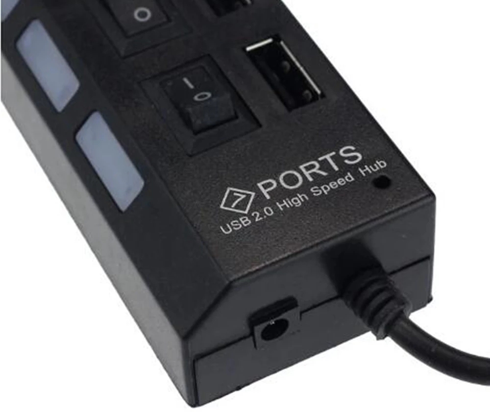 7 พอร์ตยูเอสบี 2.0 ฮับสปลิตเตอ - Laptop Accessories All บทวิจารณ์และราคา